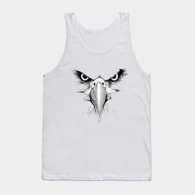 A Very Angry Eagle Tank Top by designsbycreation